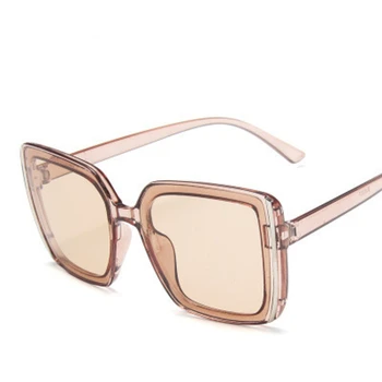 Retro didelis rėmas cat eye akiniai nuo saulės moterims, prabangos prekės klasikinis Atspalvį Veidrodis moterų aikštėje saulės akiniai moterų vintage akiniai