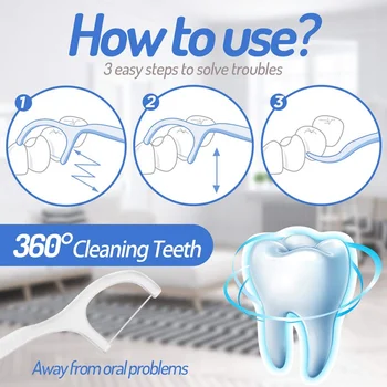 50 vnt/komplektas dantų siūlas švaresnis dantų valymo stick dantų krapštuką teptuku tarp dantų, dantų valymas, burnos priežiūros