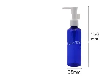 100ml gana spalvos PET butelis su balto plastiko siurblio.losjonas/rankų plovimo/Šampūnas/drėkintuvai/veido PET butelis vandens