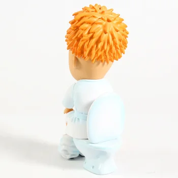 Vienas Smūgis Vyras Saitama Sensei Pooping Ver. PVC Pav Juokingas Anime Modelis Žaislas