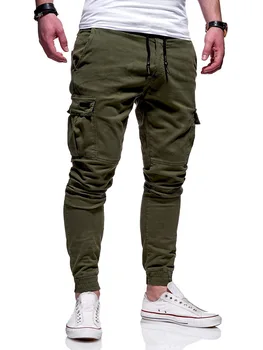 Prekės Vyrų Kelnės Hip-Hop Haremas Poilsiu Kelnes 2019 Vyriškos Kelnės Mens Poilsiu Kietosios Multi-Pocket Pants Sweatpants Didelis Dydis 4XL
