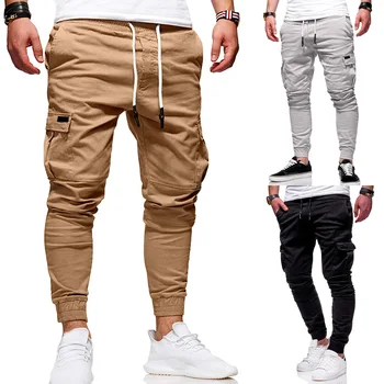 Prekės Vyrų Kelnės Hip-Hop Haremas Poilsiu Kelnes 2019 Vyriškos Kelnės Mens Poilsiu Kietosios Multi-Pocket Pants Sweatpants Didelis Dydis 4XL