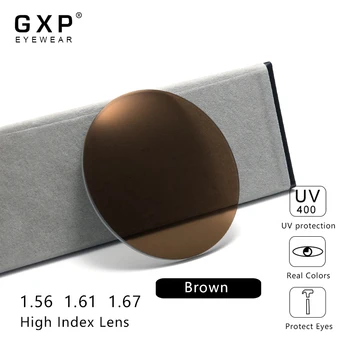 GXP Recepto Serijos Objektyvas 1.56 1.61 1.67 CR-39 Dervos Asferiniai UV400 Akiniai, Lęšiai, Trumparegystė Presbyopia Optinis Objektyvas