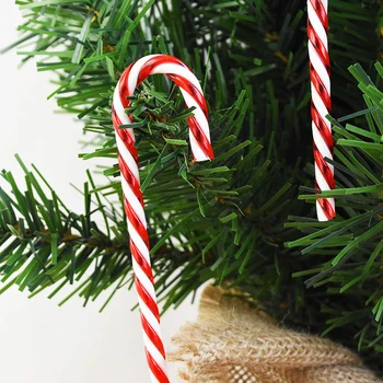6pcs Kalėdų Saldainiai Ramentas Pakabukas Kalėdų Medžio, Plastiko Saldainiai Cukranendrių Ornamentu Naujųjų Metų Šaliai Vaikai Naudai Kabantys Papuošalai
