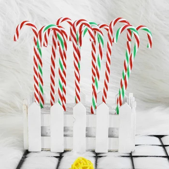 6pcs Kalėdų Saldainiai Ramentas Pakabukas Kalėdų Medžio, Plastiko Saldainiai Cukranendrių Ornamentu Naujųjų Metų Šaliai Vaikai Naudai Kabantys Papuošalai