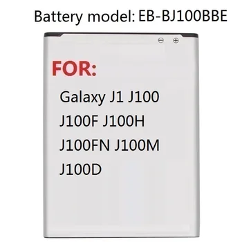 Baterijos Samsung Galaxy J1 (VERSIJA) J100 J100F J100H J100FN J100M J100D EB-BJ100BBE 1850mAh