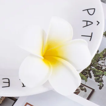 3pcs Havajai Modeliavimas Geltona Kiaušinių Gėlių Plaukų Segtukas, Plaukų Papuošalai Šukuosena Beach Pajūrio Kurorte Būtina