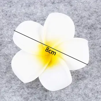 3pcs Havajai Modeliavimas Geltona Kiaušinių Gėlių Plaukų Segtukas, Plaukų Papuošalai Šukuosena Beach Pajūrio Kurorte Būtina