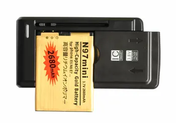 Ciszean 2680mAh baterija BL-4B BL 4D BL4D Aukso Bateriją + Universalus Įkroviklis Nokia N97 Mini N8 N8-00 E5 E5-00 E7 803 808